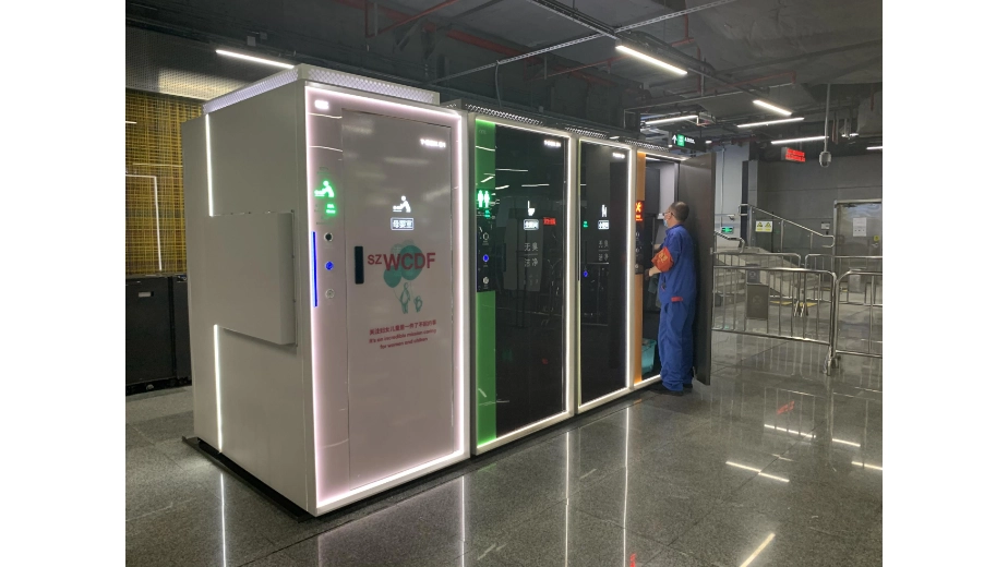 mobile restroom for subway station
