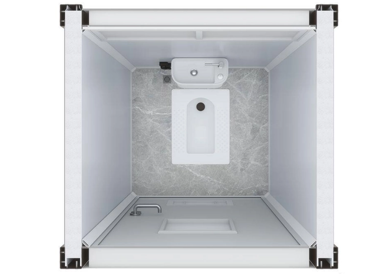 Detachable Single-Unit Integrated Flushing Mobile Restroom