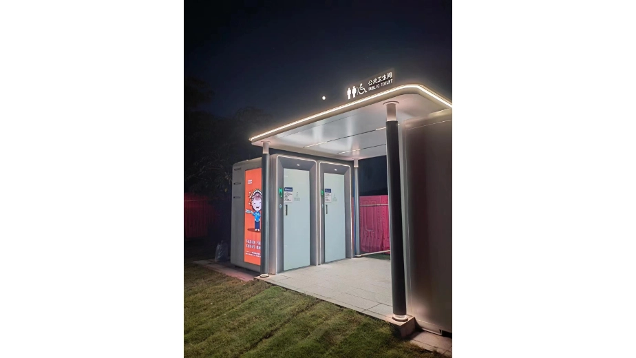 modular toilet building for public garden