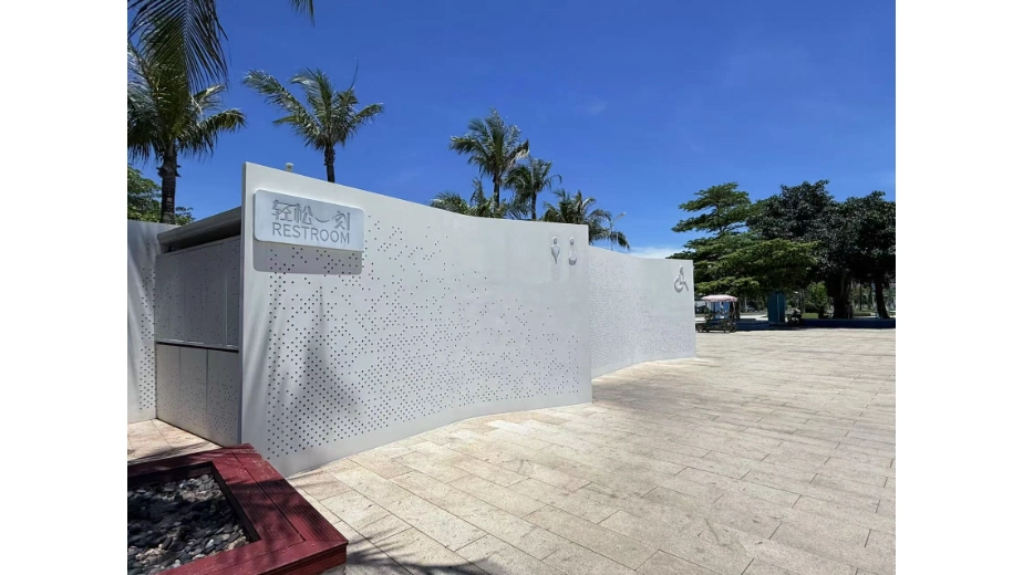 modular toilet building for ferry terminal