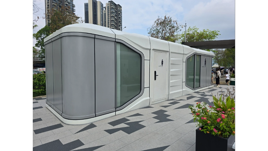 space capsule mobile toilet solution