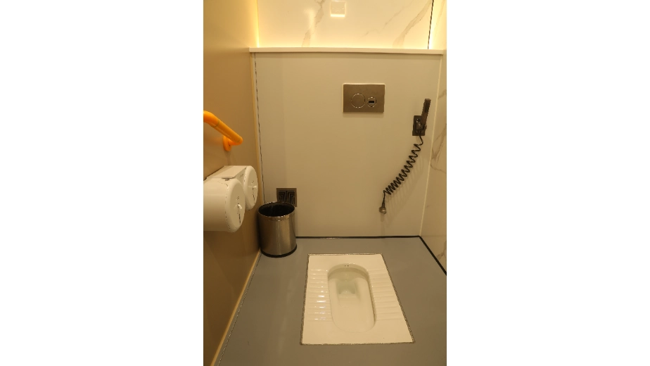 mobile space capsule sanitation unit