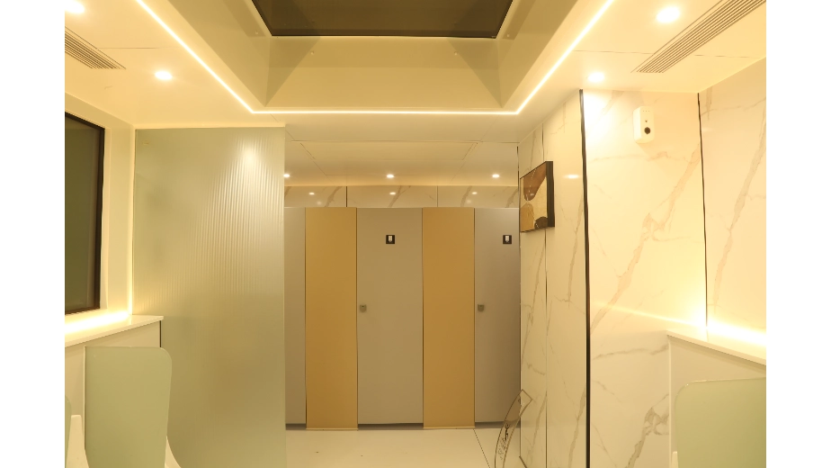 space capsule modular sanitation facility