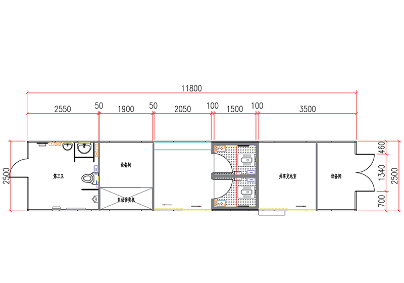 modular facility unit for events