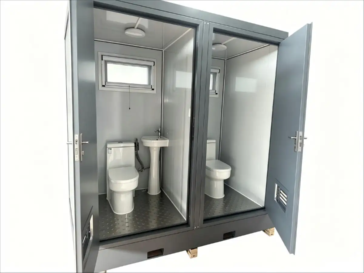 Two-Stall Portable Restroom